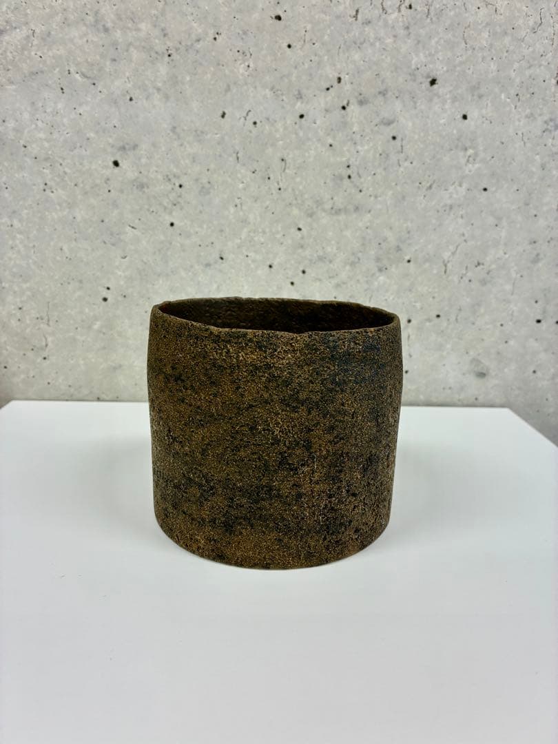 藤本健　木製円筒形錆漆椀