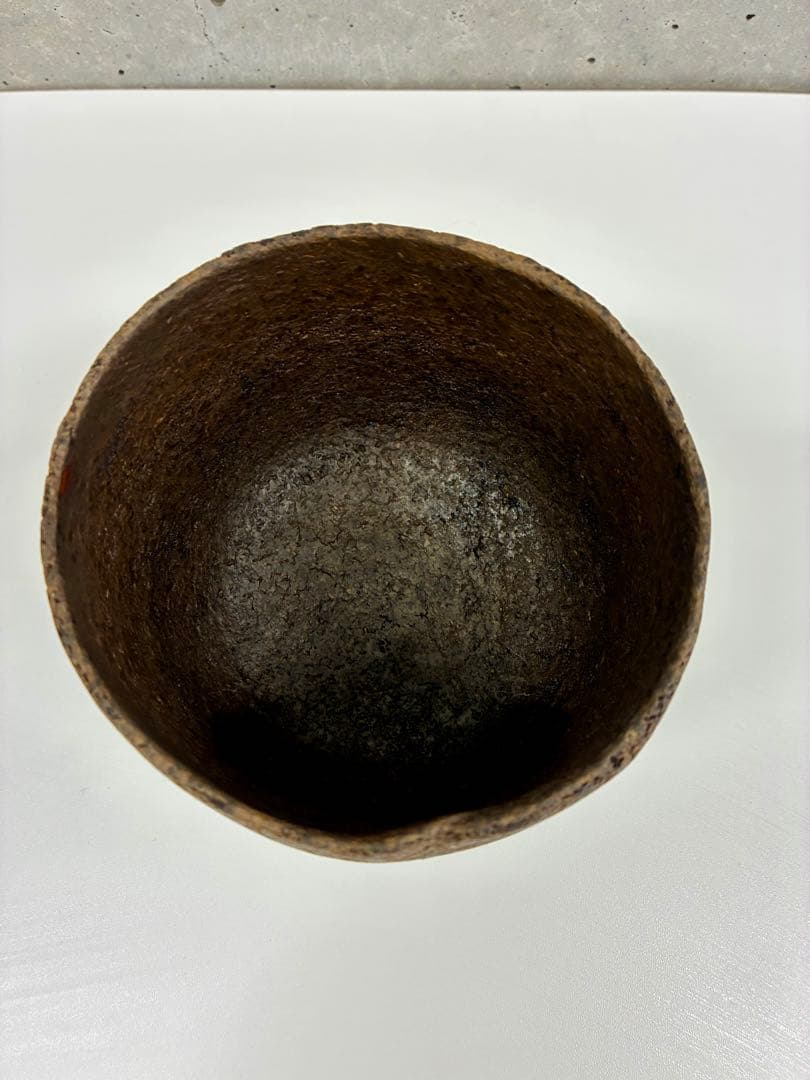 藤本健　木製円筒形錆漆椀