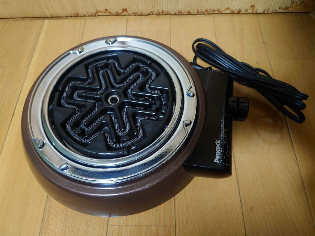 【ほぼ未使用・レトロ】Peacock 卓上電気コンロ VCA-501 火力切替可