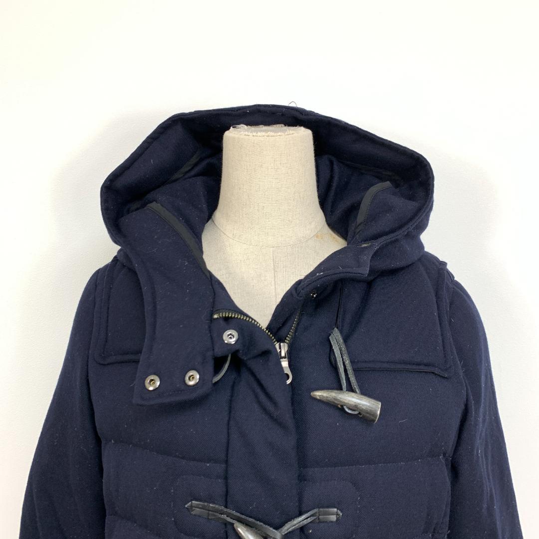 A7039 アンタイトル ダウンジャケット コート ロング ダッフル 紺 42