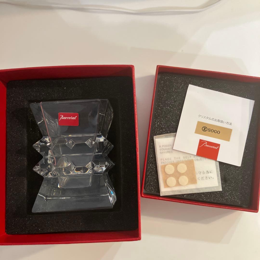 [未使用]バカラ 花瓶 コロンビーヌ Baccarat クリスタル ベース
