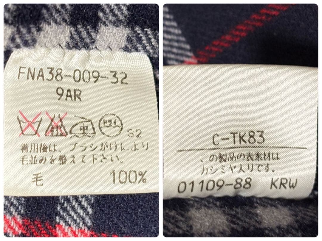 極美品 BURBERRY バーバリー 金ボタン カシミヤ混 ノバチェック コート