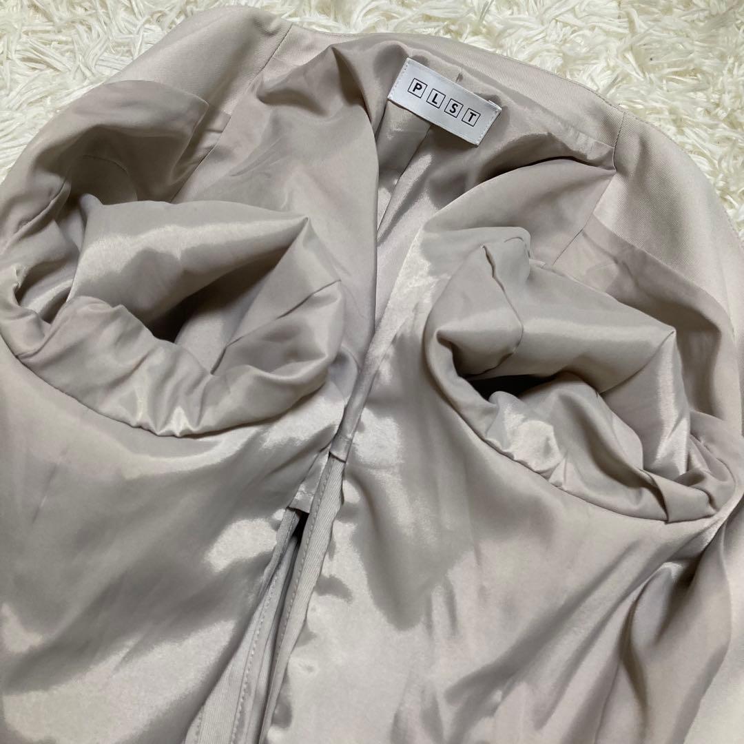 フ*読様 PLST プラステ ポリエステルトリコットカラーレス パンツセットアッ