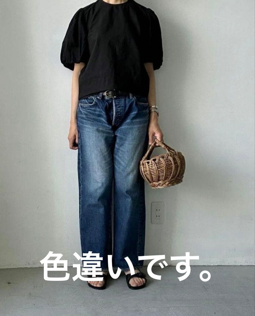 オールドマンズテーラー　ガーメントダイ　バルーンスリーブブラウス