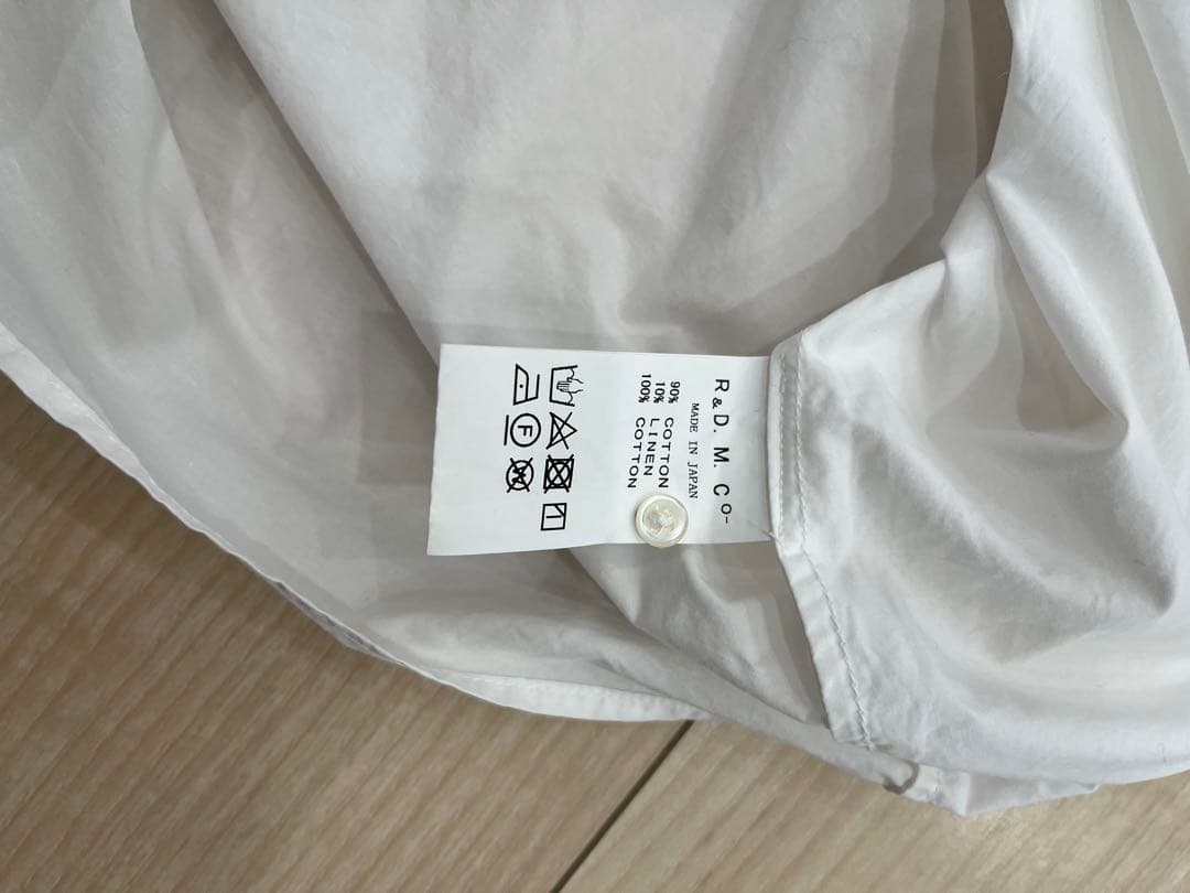 オールドマンズテーラー　ガーメントダイ　バルーンスリーブブラウス