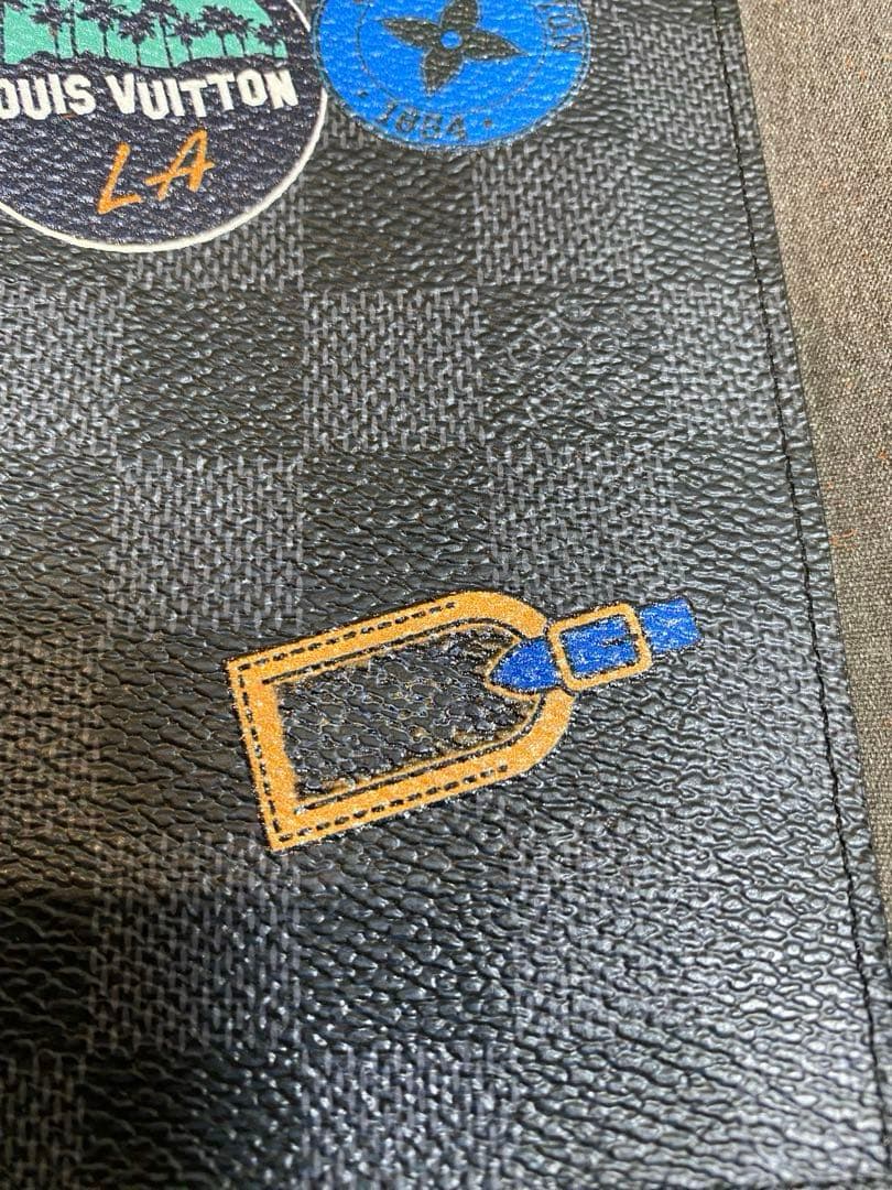 H 　ルイ・ヴィトン　パスポート ケース　カバー ダミエ