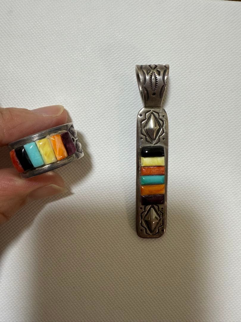 レイアダカイ　カラフルストーンシルバーリング