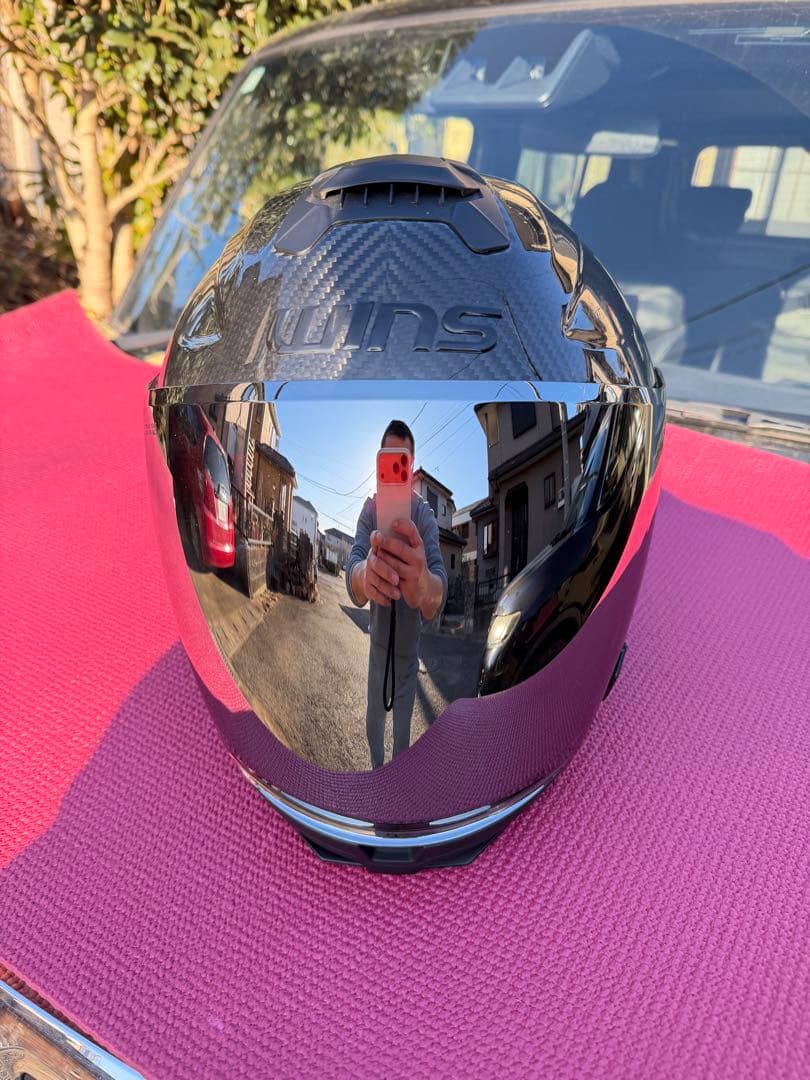 WINS A FORCE RS JET カーボンXL フェイスガード付き　中古