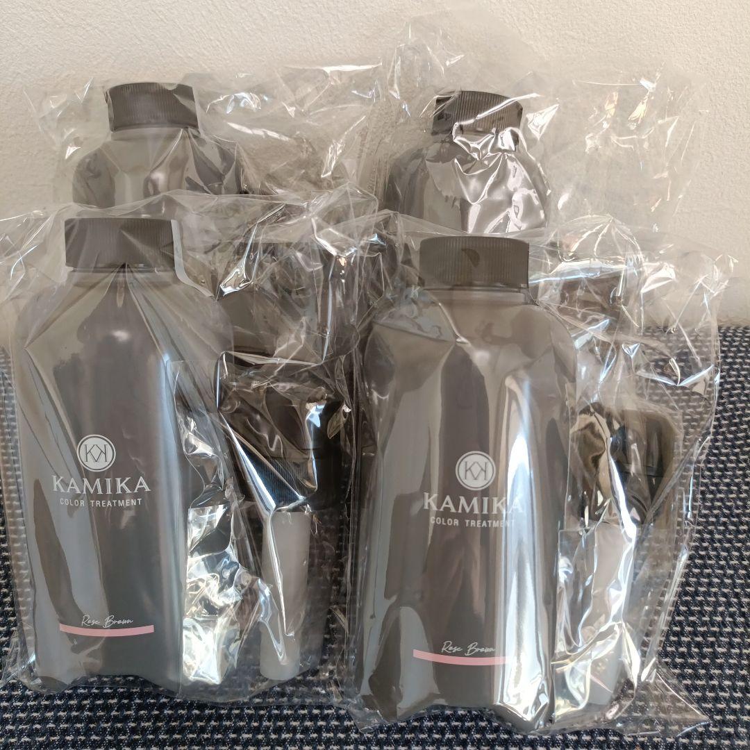 新品半額 4本 KAMIKA カラートリートメント 白髪染め＆ヘアケア カミカ