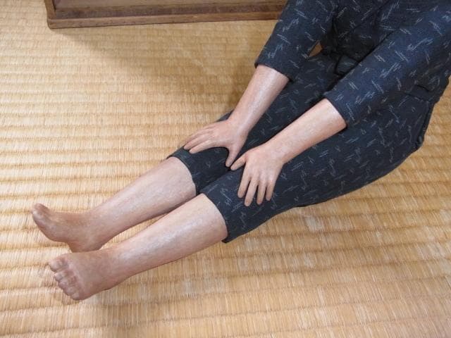 真作保証◆第八回 日本伝統工芸展作品◆桐塑人形 人間国宝 市橋とし子 『風の音』