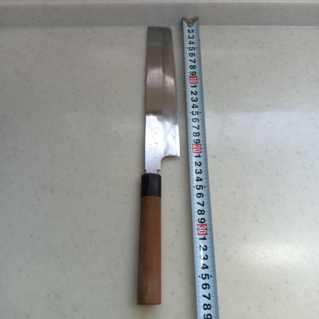 義門　刃渡り約20cm　薄刃包丁