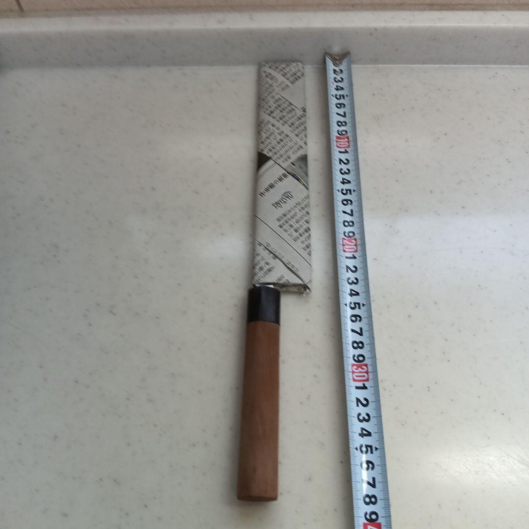 義門　刃渡り約20cm　薄刃包丁