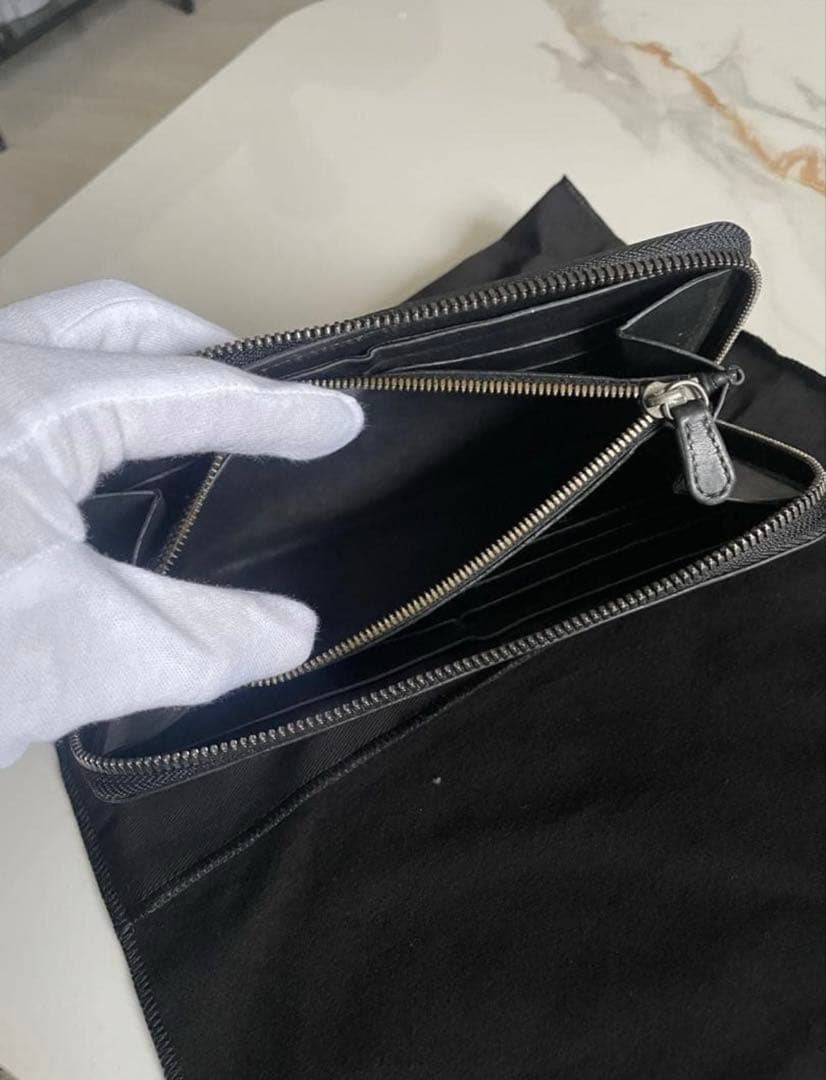 Berluti イタウバ　ブルー & ゴールドデンパティーヌ　長財布