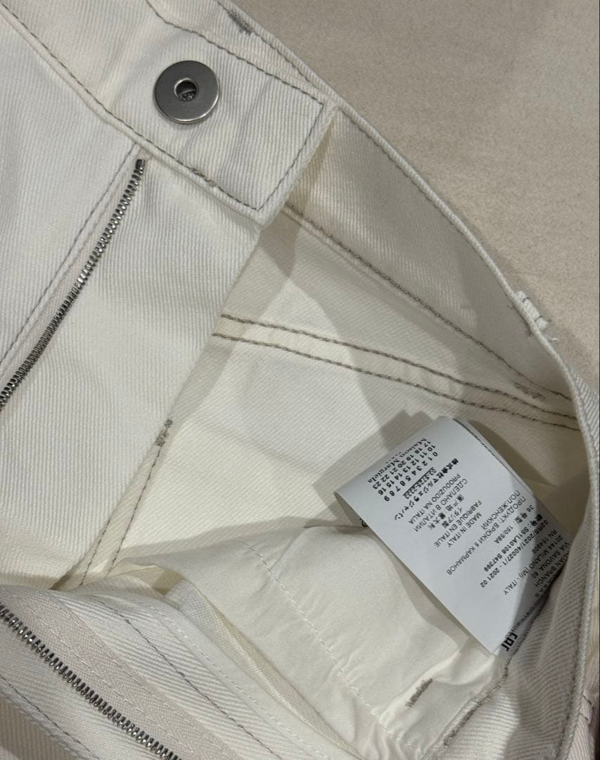 【美品】Maison Margielaデニムジーンズ スラッシュディテール