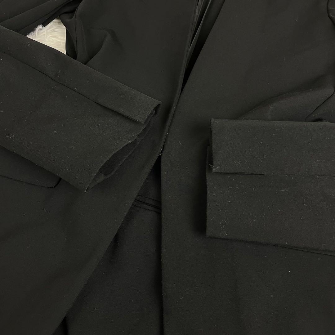 極美品✨プラステ✨ノーカラーセットアップパンツスーツ✨マルチストレッチ✨XS✨黒