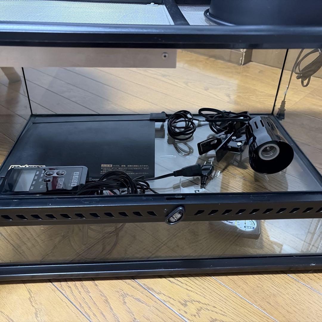 t*6様 GEX 爬虫類　飼育セット　グラステラリウム　ケージ　暖突　エキゾテラ