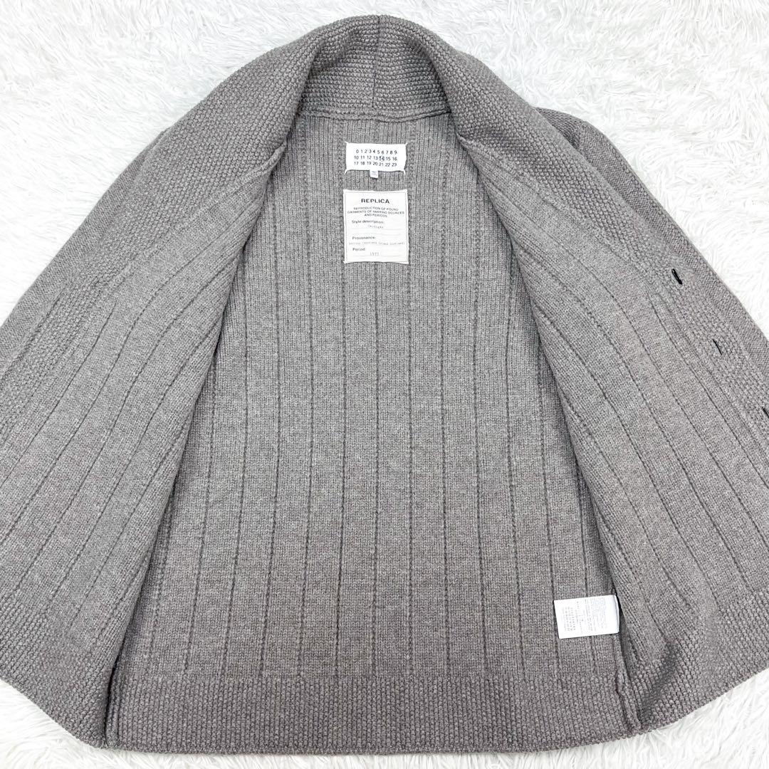 極美品 本人期 マルタンマルジェラ ショールカラーカーディガン コンチョボタン