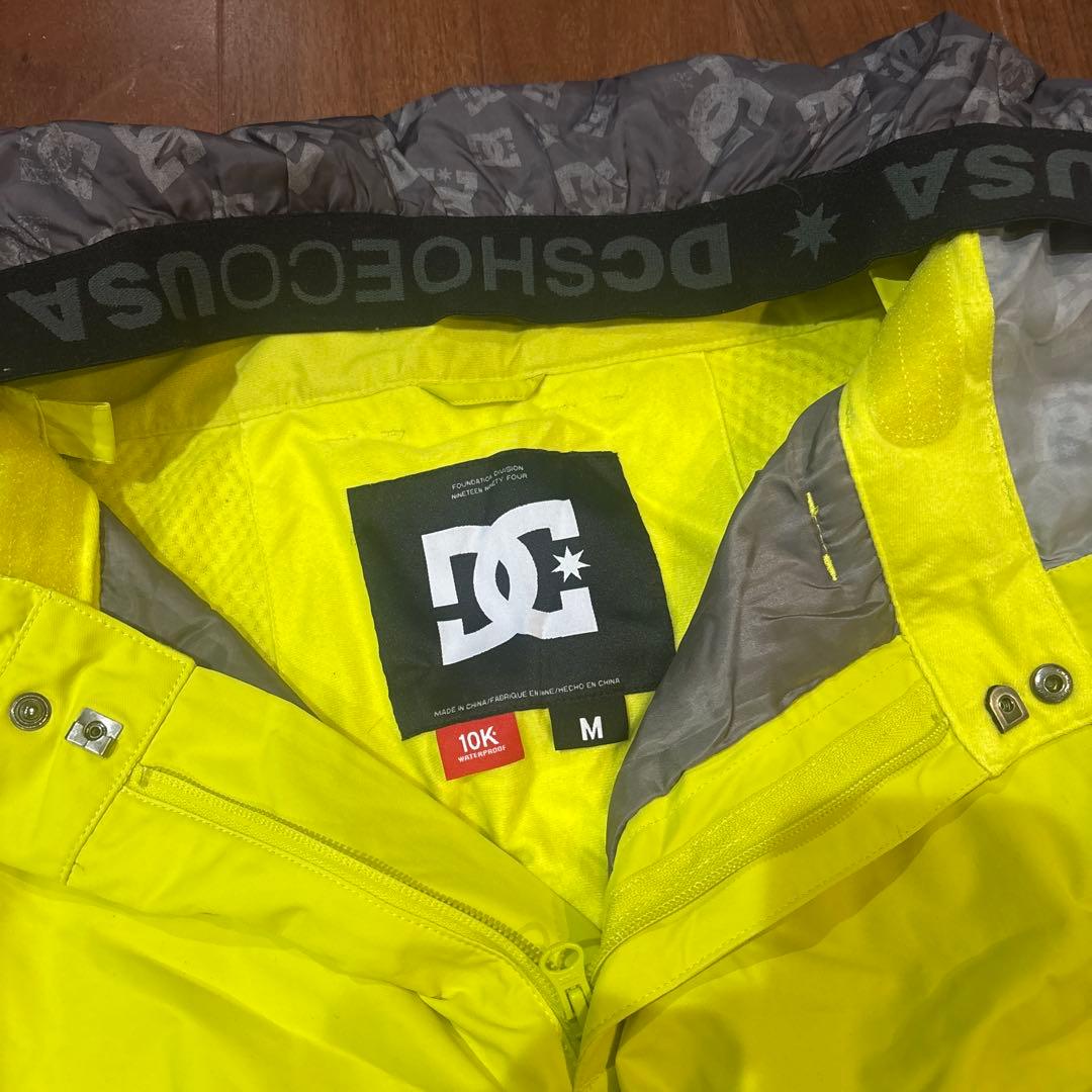DC スノーボードウェア Mサイズ グレー/イエロー　上下セット