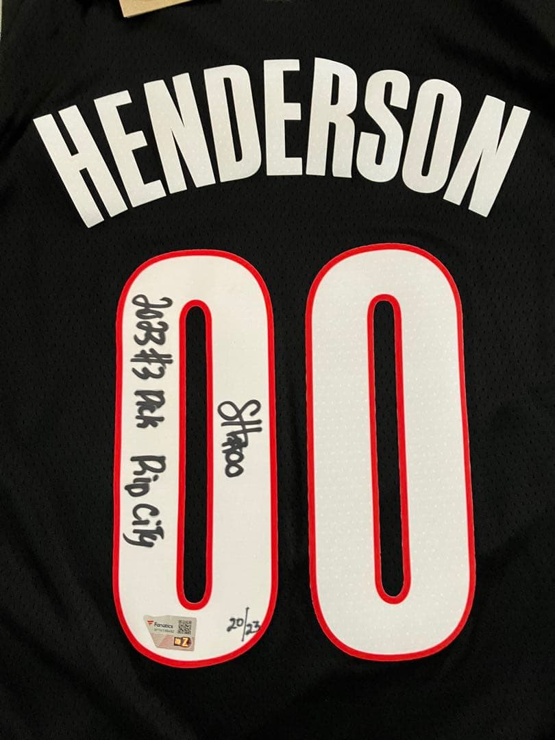 【23枚限定】スクートヘンダーソン《インスク》サインユニフォームfanatics