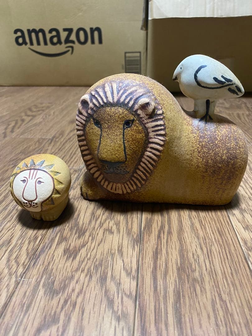 LISALARSON リサ・ラーソン ライオンと鳥 / ライオンミニサイズ