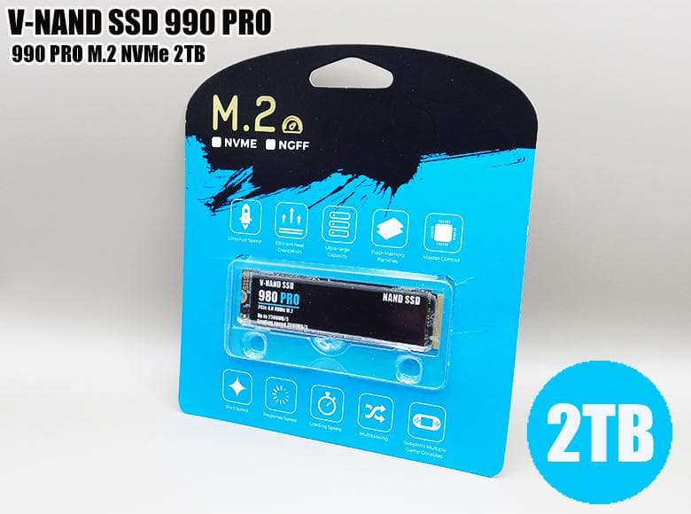 内蔵型SSD V-NAND SSD 990 PRO M.2 2TB NVMe PCIe 4.0