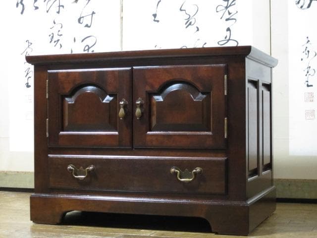 松本民芸家具 ミズメザクラ 無垢材 キャビネット/ローボード/ナイトテーブル