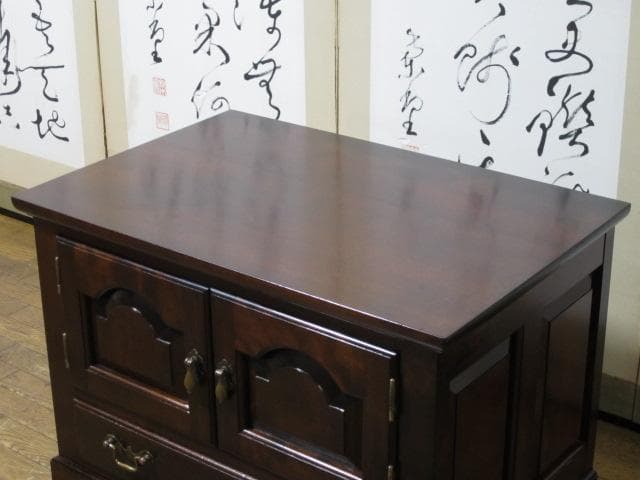 松本民芸家具 ミズメザクラ 無垢材 キャビネット/ローボード/ナイトテーブル