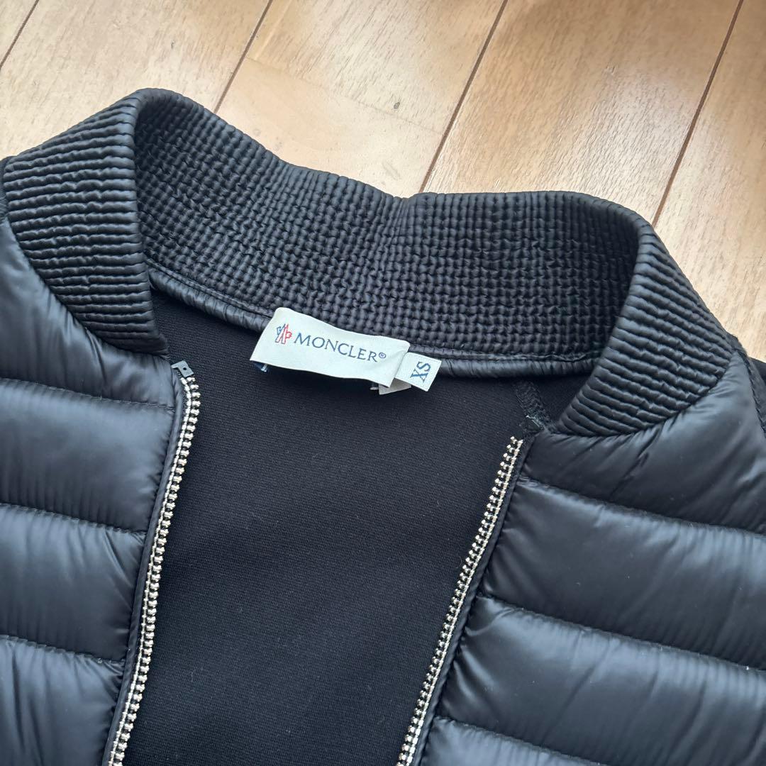 MONCLER ブラック ダウンジャケット XS