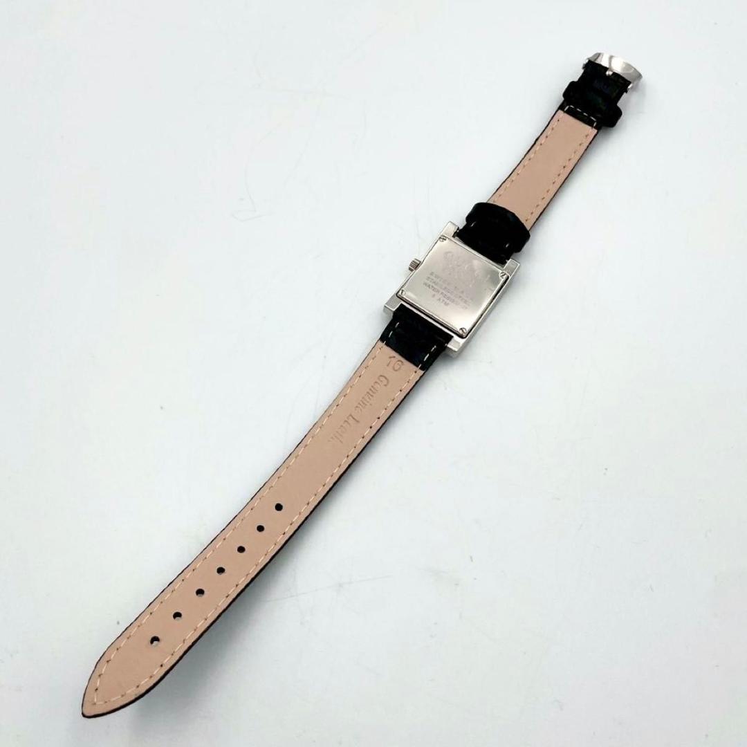 449 新品ベルト グッチ 7700L 腕時計 クオーツ スクエア レザー 稼働