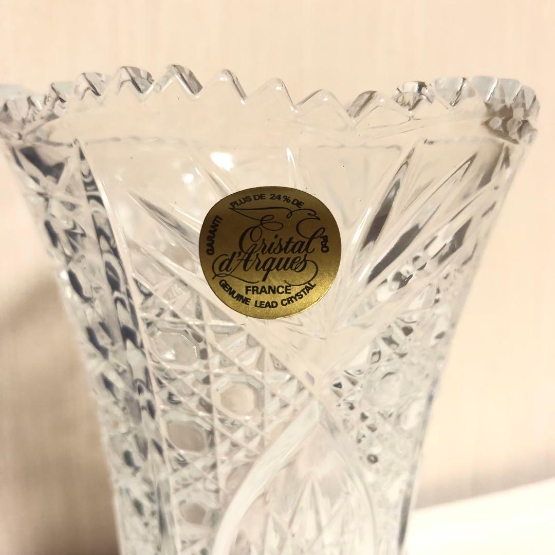Cristal d’Arques クリスタルダルク　花瓶　未使用品　*