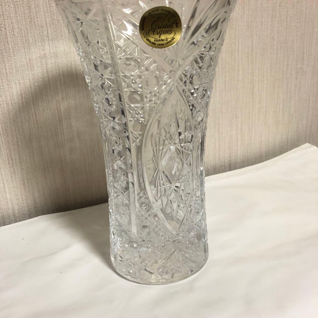 Cristal d’Arques クリスタルダルク　花瓶　未使用品　*