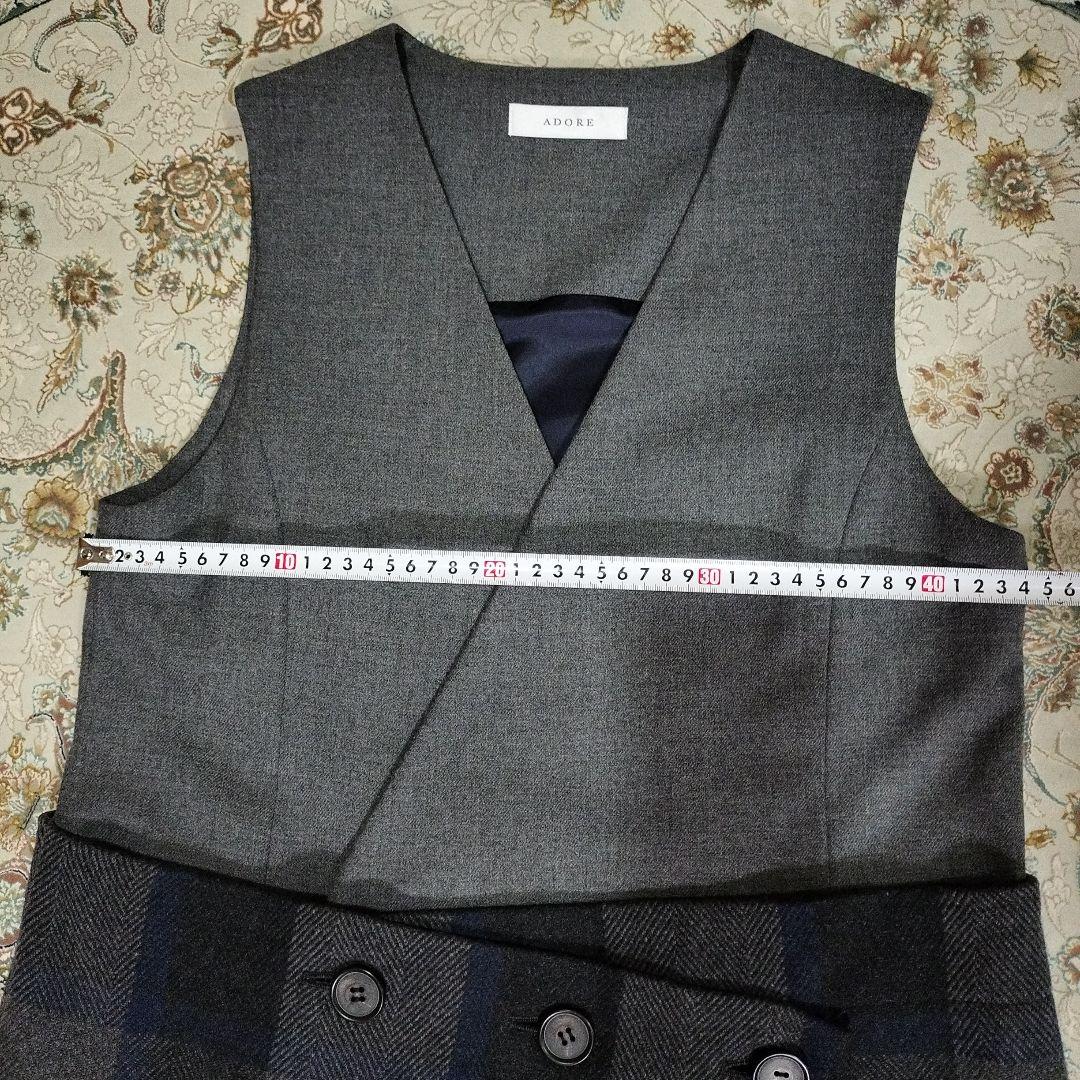 専用です。ADORE ノースリーブ チェックワンピース38