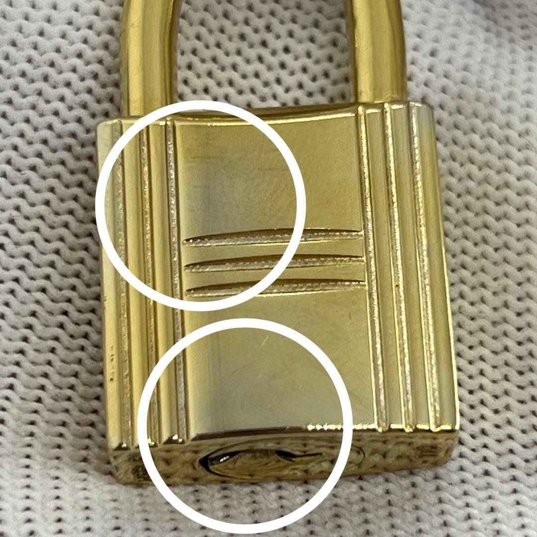HERMES カデナ 金 ゴールド 110番 チャーム キーホルダー061215
