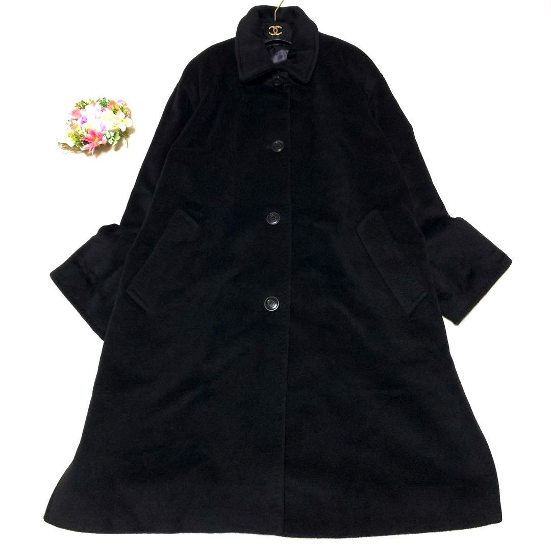 ★新品級　マックスマーラ　チェスターコート❤︎カシミアオーバーサイズ　黒　2XL