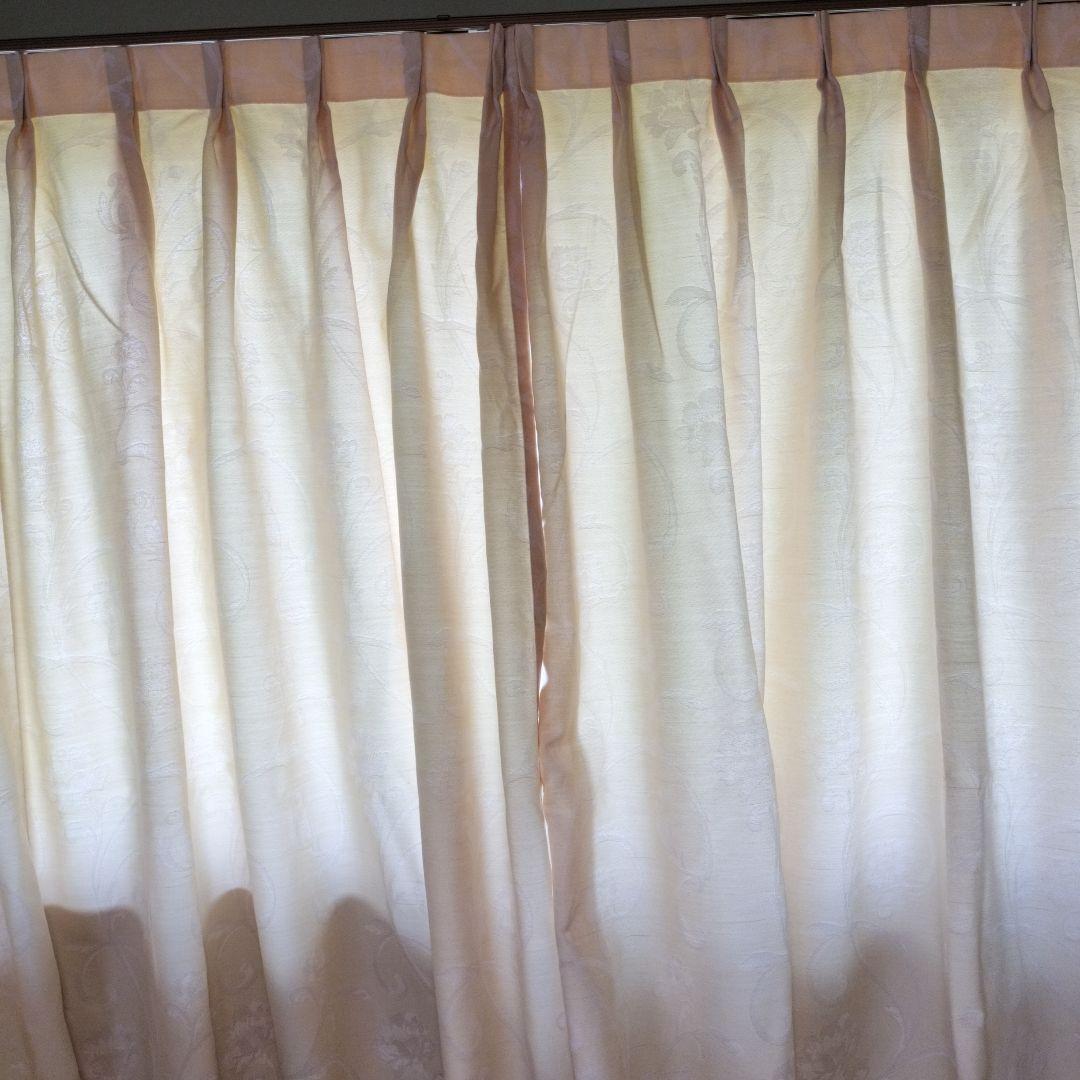 ⑲幅約105㌢×丈約198㌢(1枚)×2 両開き ドレープ スミノエ