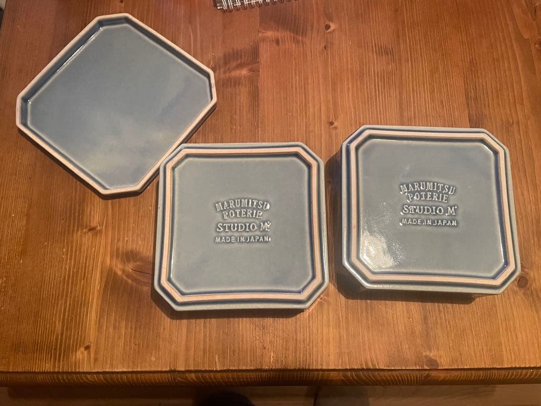meals マルミツポテリ　スタジオエム　おせち　重箱　隅切2段重　陶器