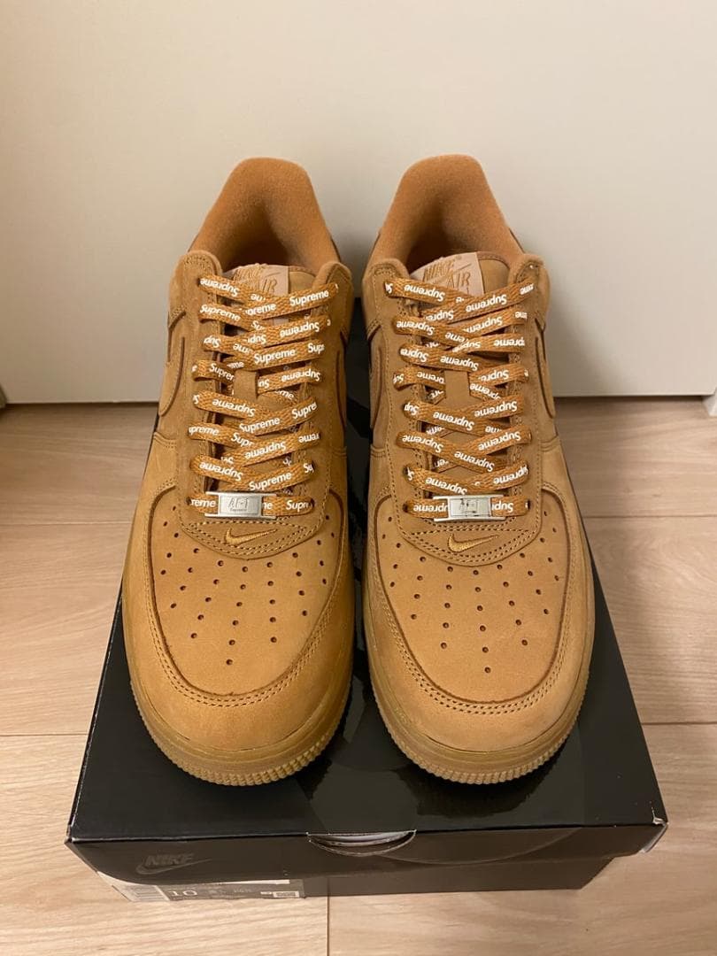 Supreme × Nike Air Force 1 Low FlaxWheat