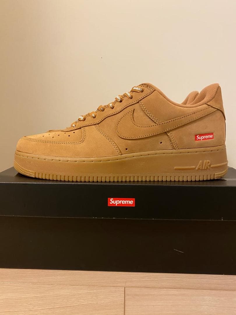 Supreme × Nike Air Force 1 Low FlaxWheat