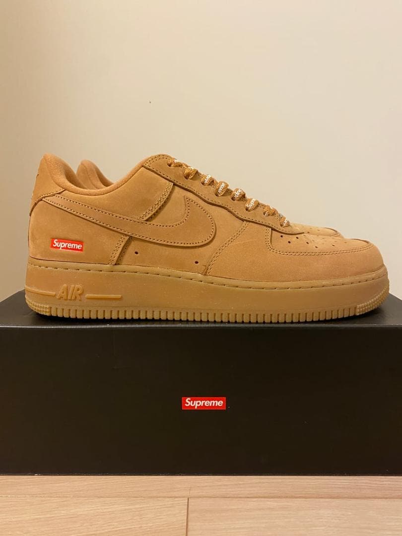 Supreme × Nike Air Force 1 Low FlaxWheat