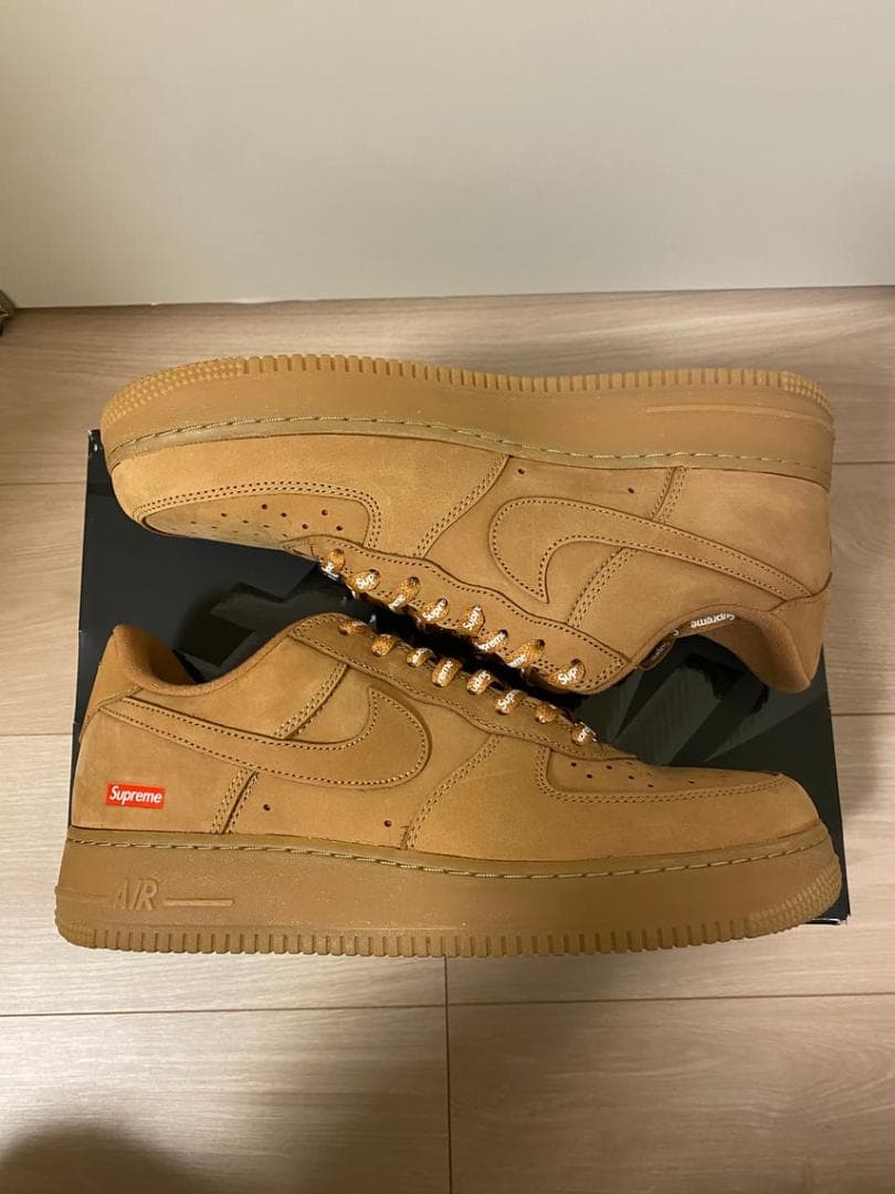 Supreme × Nike Air Force 1 Low FlaxWheat