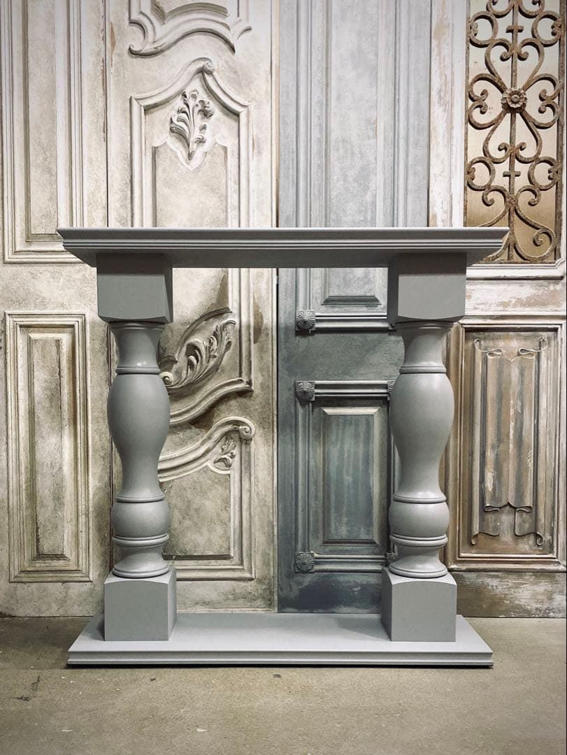 【受注製作】 ろくろ脚コンソールテーブル