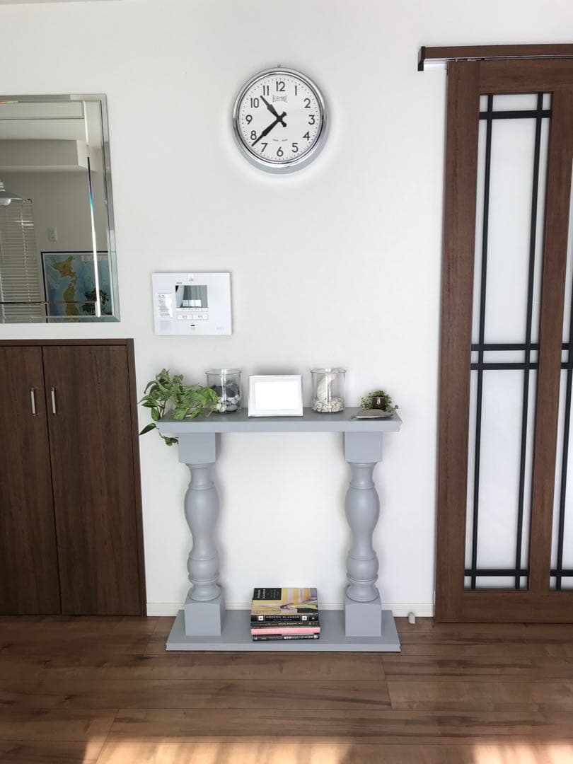 【受注製作】 ろくろ脚コンソールテーブル