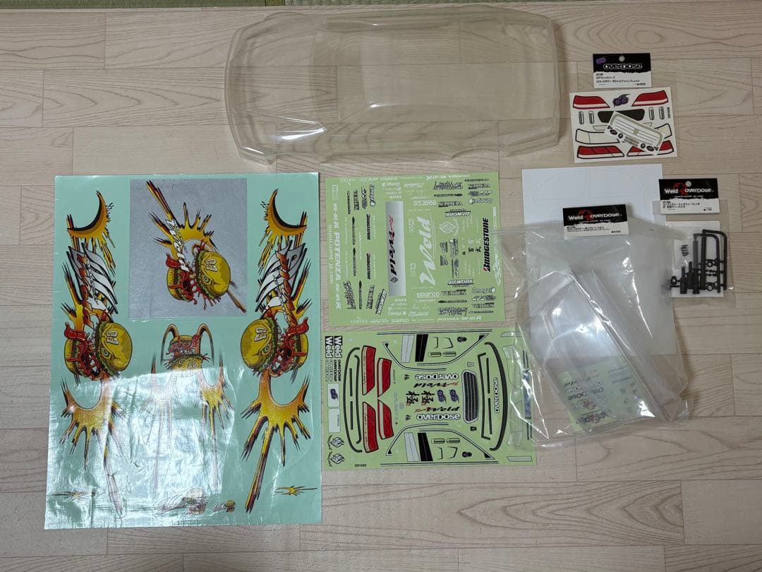 オーバードーズJZX100クレスタ、別売エアロ、デカール、ボディキャッチ付