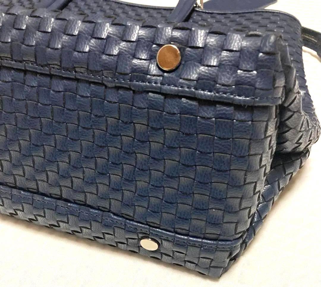 KINGZ by Samantha Thavasa　クルーナー横型トート　紺