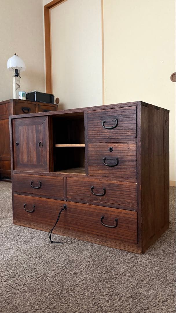 古民具　古箪笥　桐箪笥　古引き出し　小物入れ　昭和アンティーク　レトロ