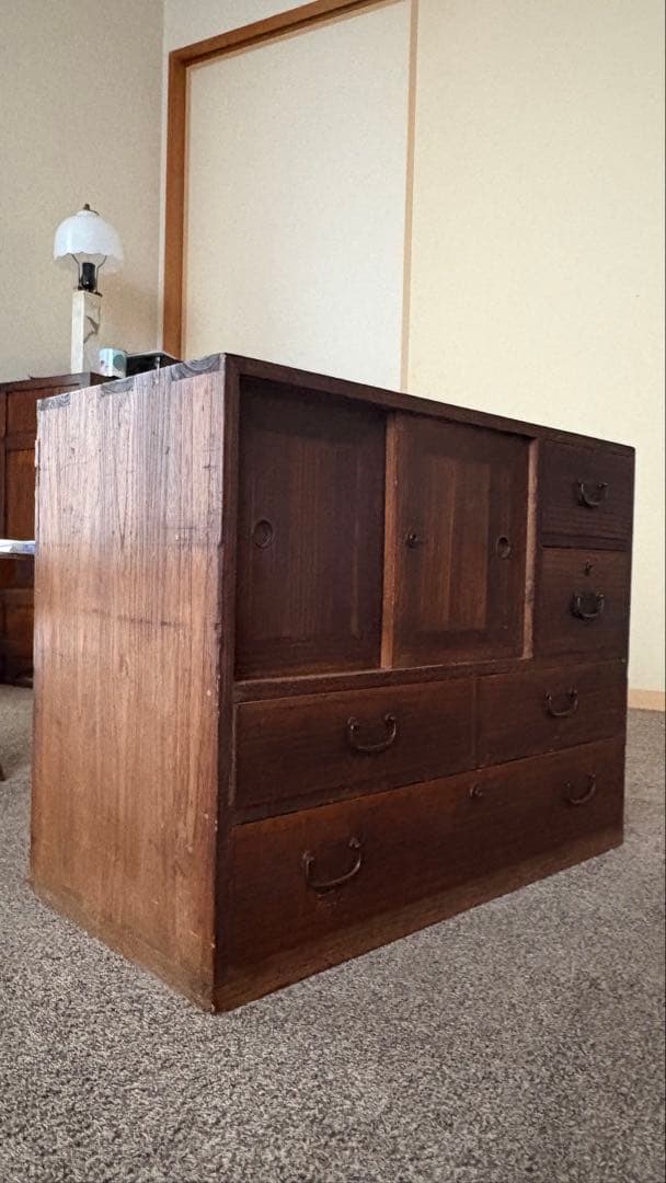 古民具　古箪笥　桐箪笥　古引き出し　小物入れ　昭和アンティーク　レトロ