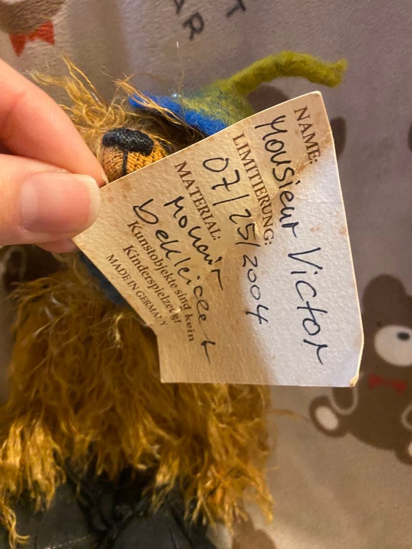 海外作家　ハンドメイド　テディベア