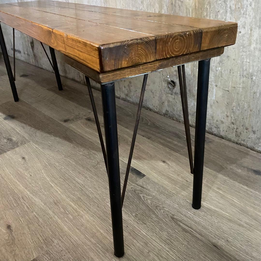 インダストリアル　ベンチ　長椅子　レトロ