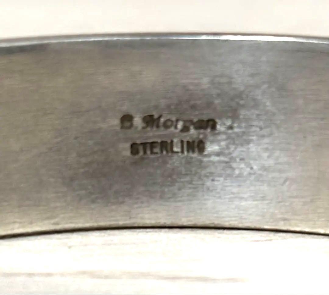 Bruce Morgan スタンプワーク バングル ナバホ インディアン 925