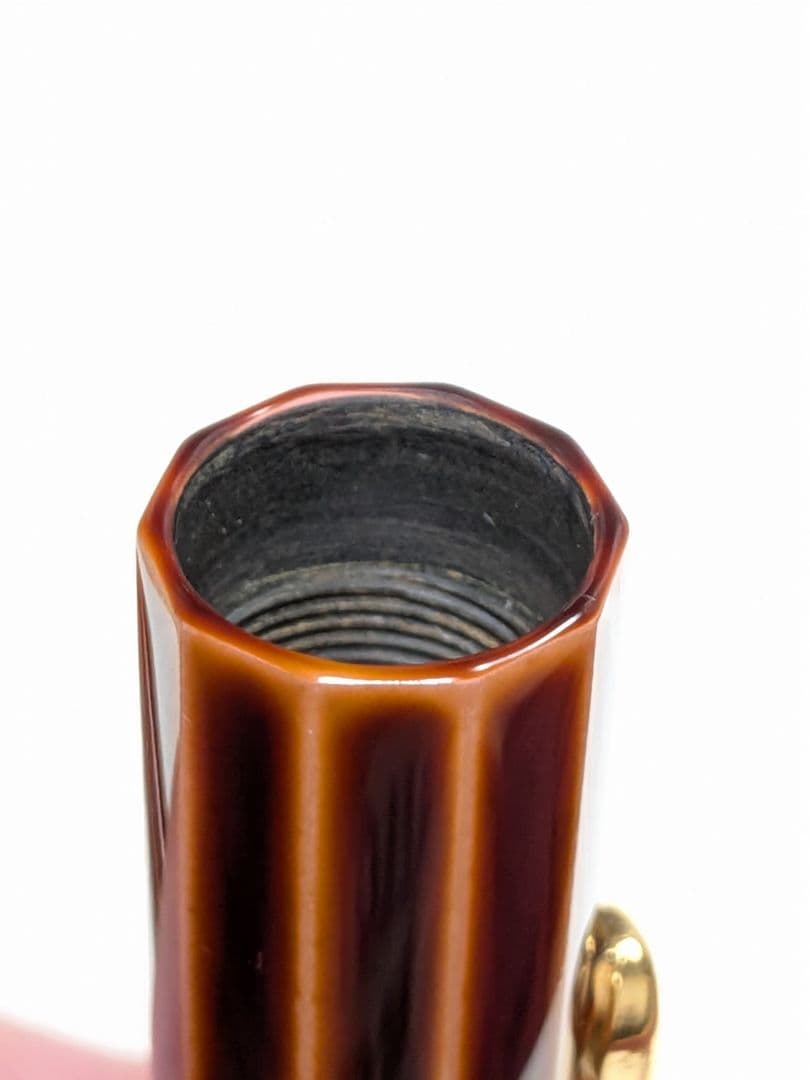 中屋万年筆 鴇溜 14k ゴールドニブ 細軟 十角 ライター ポータブル